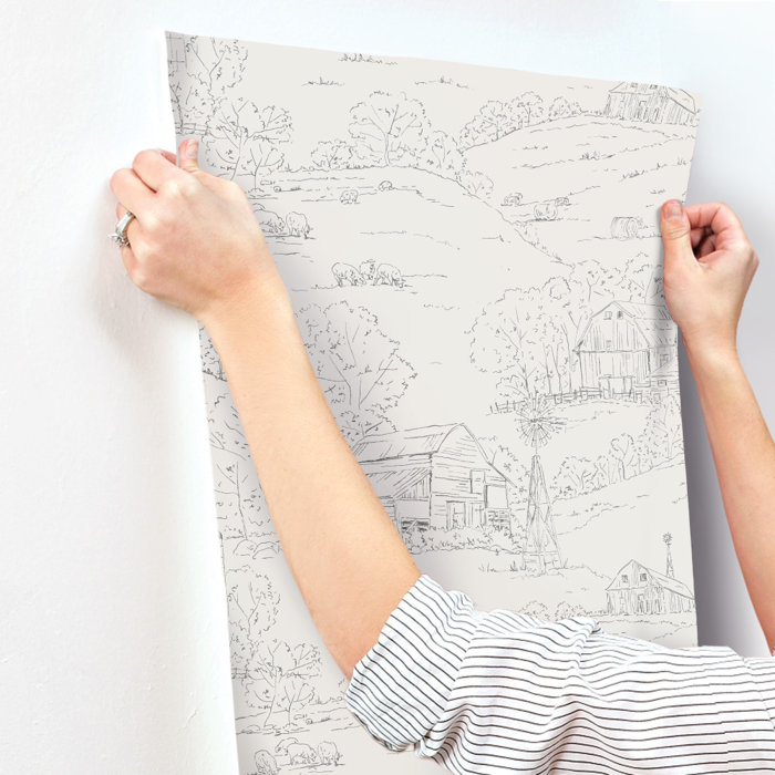 York Wallcoverings Toile Wallpaper & Reviews Wayfair